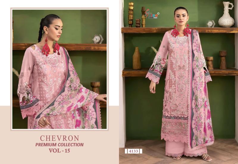 Shree fabs chevron premium collection v-15 pakistani salwar suit wholesale